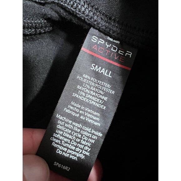 Spyder high rise black fleece lined leggings womens size small - Picture 7 of 8